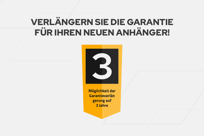 Anhänger mit Blattfedern 230×125 UNITRAILER FORCE 230/R KIPP ungebremst mit H-800 Spriegel und grauer Hochplane-Neu